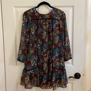 Loft xxsp Floral Mini Dress